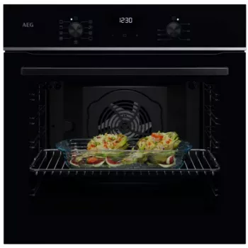 AEG 5000 SurroundCook įmontuojama elektrinė orkaitė, 72L, pirolitinis savaiminis valymas, nerūdijantis plienas