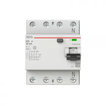 AEG Power Solutions A liekamosios srovės grandinės pertraukiklis FN463/A30 4P A tipas 63A 30mA