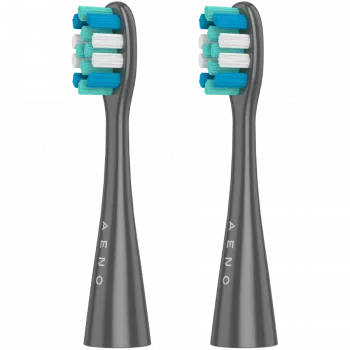 AENO ADB0010G Atsarginis šepetėlio antgalis, 2 vnt. – baltas – suderinamas su Xiaomi Mi Electric Toothbrush serija