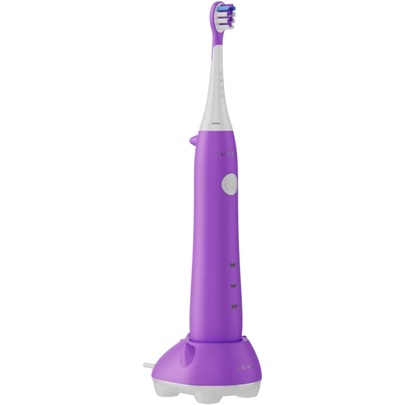AENO belaidis dantų šepetėlis ADB0009V, violetinis, 3 šepetėlių antgaliai, 600 mAh, 5 režimai, „Smart Remind“