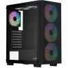 Aerocool B509A Flow-G-BK-v1 Mid Tower PC Case su 650W maitinimo šaltiniu, grūdintu stiklu, juoda