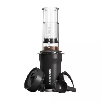 AeroPress Go Plus kelioninė kavos presė su termo puodeliu - juoda