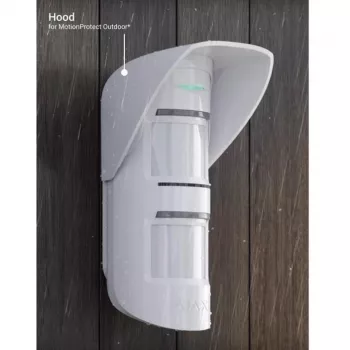 AJAX Apsauginis gaubtas „MotionProtect Outdoor“ (baltas)