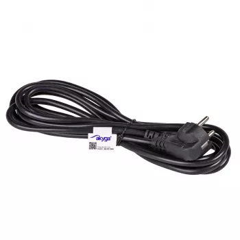 Akyga AK-PC-06A maitinimo laidas 3 m CEE 7/7 – IEC C13, juodas