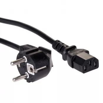 Akyga AK-PC-06A maitinimo laidas 3 m CEE 7/7 – IEC C13, juodas