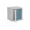 ALANTEC 19 inch Wall-Mounted Cabinet 12U 600x600mm, Double-Section, Single Glass Door, Full Removable Side Panels with Lock, 4 Mounting Rails, Grey, Flat Pack