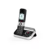 ALCATEL 8517110010 Belaidis DECT telefonas su 2 rageliais, 1,5 colio gintarine ekranu ir telefonų knyga