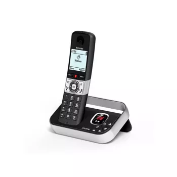 ALCATEL 8517110010 Belaidis DECT telefonas su 2 rageliais, 1,5 colio gintarine ekranu ir telefonų knyga