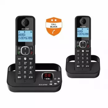 Alcatel 8517110010 belaidis DECT ragelis su 1,5 colio gintaro spalvos foniniu apšvietimu