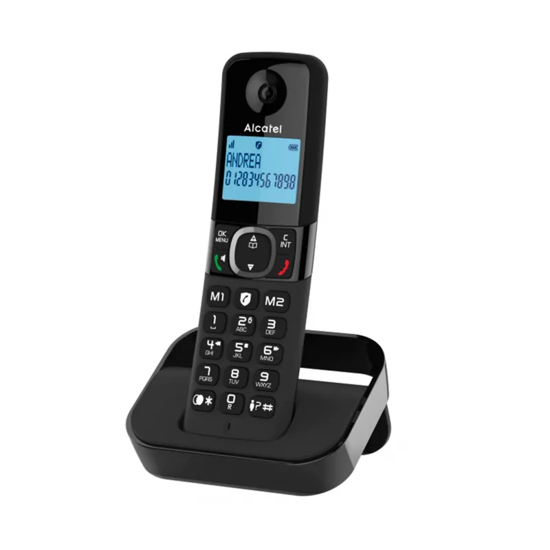 ALCATEL F860 EU DECT belaidis telefonas su atsakikliu, juodas ATL1423396