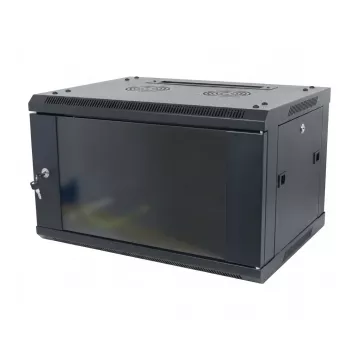 ALLNET 19 inch Sieninis Stovas 15U Vientisas 600mm Gylis Juodas Plokščios Pakuotės SMA Serija