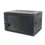 ALLNET 19 inch Sieninis Stovas 15U Vientisas 600mm Gylis Juodas Plokščios Pakuotės SMA Serija