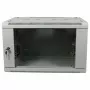 ALLNET 19 inch sieninis spintos korpusas 9U 1 dalies gylis 450mm šviesiai pilkas plokščios pakuotės SMA serija