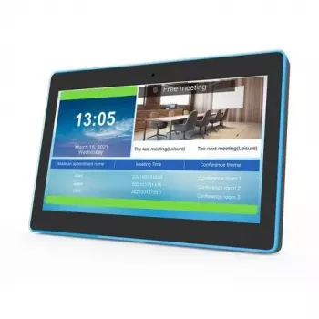 ALLNET MeetOne-131-C0 13,3 colio Full HD Android 10 susitikimų kambario planšetinis kompiuteris su RGB LED, NFC/RFID, PoE+