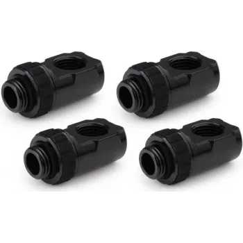 Alphacool Apex Grip 90° pasukamas adapteris G1/4 išorinio į vidinį sriegį, juodas, 4 vnt. 14932