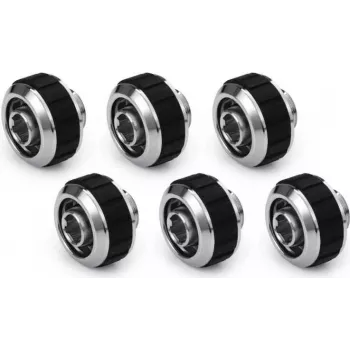 Alphacool Apex Grip suspaudžiančios jungtys 16/10mm G1/4 chromuotos - 6 vnt. 14924