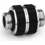 Alphacool Apex Grip dvigubas nipelių adapteris G1/4 vyriškas į vyrišką pasukamas chromuotas 14918