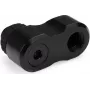 Alphacool Apex Grip 27mm dvigubas 90° G1/4 išorinis į vidinį pasukamas offset adapteris juodas 14814
