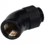 Alphacool HF 45° rotacinis kampo adapteris G1/4 išorinis į G1/4 vidinį - Deep Black 17051
