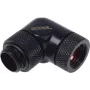 Alphacool HF 90° pasukamas adapteris G1/4 išorinis į G1/4 vidinį - Deep Black 17057