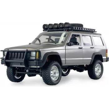 AMEWI JC-X12 Scale Silver Brushed 1:12 RC Off-Road Buggy 4WD Electric RTR 2.4GHz su baterija ir įkrovikliu (22634)