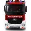 Amewi Mercedes-Benz Aerial Ladder Fire Truck 1:18 RTR 2.4GHz su vandens purkštuvu