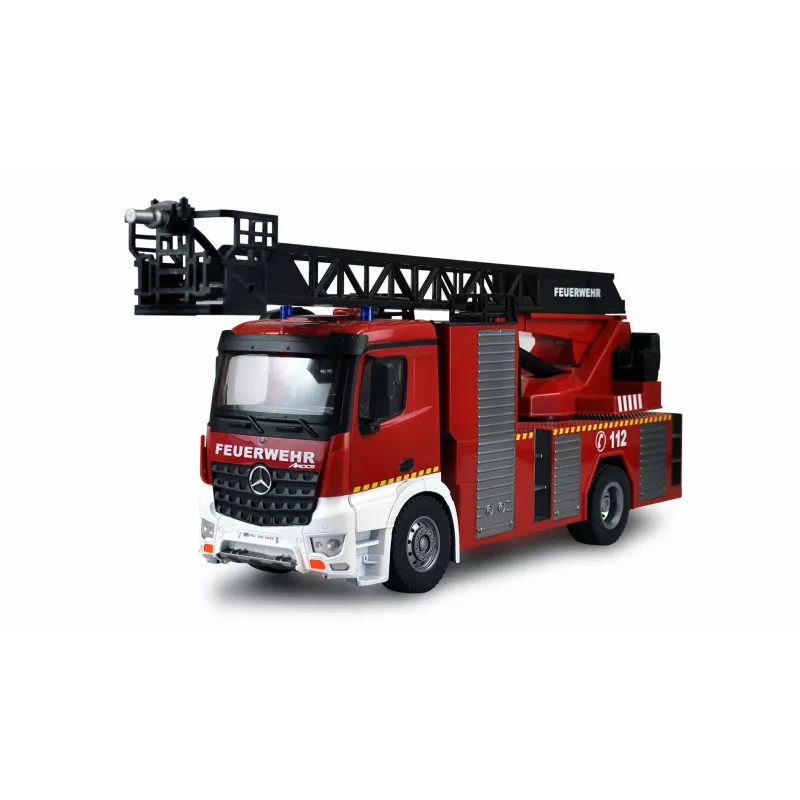 Amewi Mercedes-Benz Aerial Ladder Fire Truck 1:18 RTR 2.4GHz su vandens purkštuvu