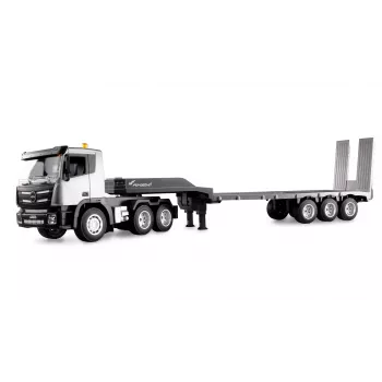 AMEWI RC statybinis traktorius su žemagrindžiu puspriekabiu 1:24 RTR