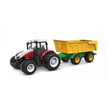 AMEWI RC traktorius su pakreipiamu priekabu 1:24 mastelio 2.4GHz 6 kanalų Li-Ion 500mAh