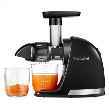 AMZCHEF ZM1501-BK-SM Lėtai besisukanti sulčiaspaudė juoda