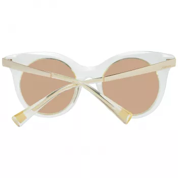 ANA HICKMANN HI9063-49T02 Moteriški drugelio formos akiniai nuo saulės, rudo Havana acetato rėmelis, rudi gradientiniai lęšiai 49/21/145 mm