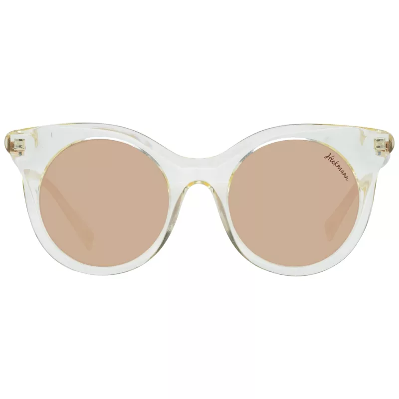 ANA HICKMANN HI9063-49T02 Moteriški drugelio formos akiniai nuo saulės, rudo Havana acetato rėmelis, rudi gradientiniai lęšiai 49/21/145 mm