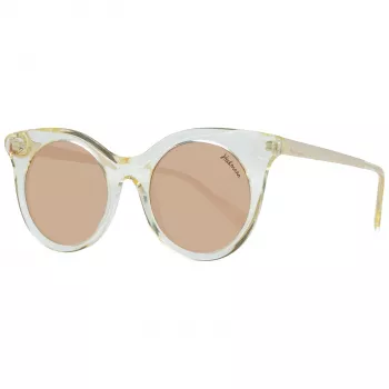 ANA HICKMANN HI9063-49T02 Moteriški drugelio formos akiniai nuo saulės, rudo Havana acetato rėmelis, rudi gradientiniai lęšiai 49/21/145 mm