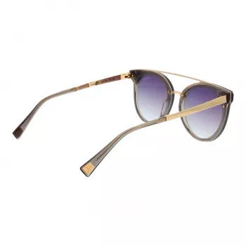ANA HICKMANN HI9080-62T03 Moteriški drugelio formos akiniai nuo saulės, rudas vėžlio kiauto spalvos acetato rėmelis, rudi gradientiniai lęšiai 62mm