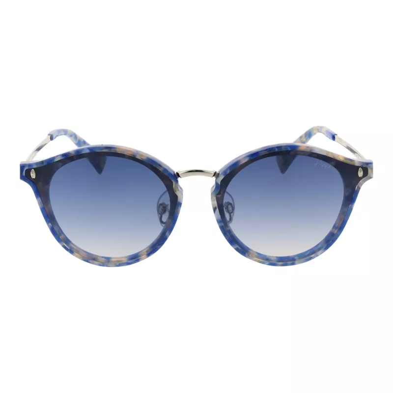 ANA HICKMANN Moteriški akiniai nuo saulės HI9066-49G22 Drugelio formos Havana Acetatas Rudi Gradientiniai UV400