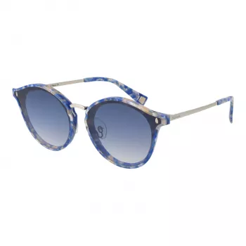 ANA HICKMANN Moteriški akiniai nuo saulės HI9066-49G22 Drugelio formos Havana Acetatas Rudi Gradientiniai UV400