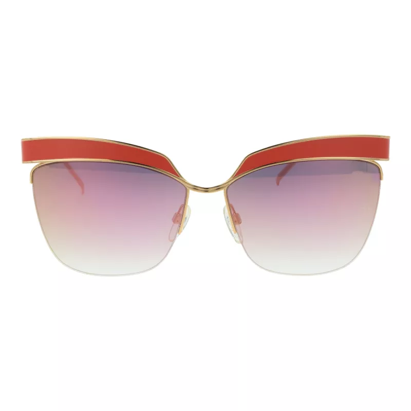 ANA HICKMANN Moteriški akiniai nuo saulės AH3179-6205A Drugelio/Katės akies Havana Acetatas Rudi Gradientiniai UV400 62mm