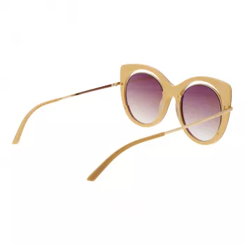 ANA HICKMANN Moteriški Akiniai Nuo Saulės AH9265-54H02 Havana Acetato Kvadratinis Rėmas Rudi Gradientiniai Lęšiai 54mm