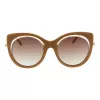 ANA HICKMANN Moteriški Akiniai Nuo Saulės AH9265-54H02 Havana Acetato Kvadratinis Rėmas Rudi Gradientiniai Lęšiai 54mm