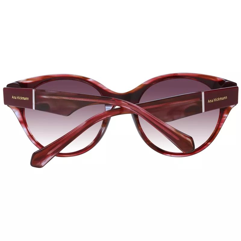 ANA HICKMANN Moteriški Akiniai Nuo Saulės AH9345-51H03 Drugelio/Kvadrato Acetato Rėmelis Rudi Gradientiniai Lęšiai 53mm