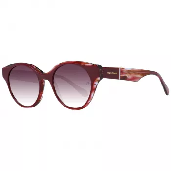 ANA HICKMANN Moteriški Akiniai Nuo Saulės AH9345-51H03 Drugelio/Kvadrato Acetato Rėmelis Rudi Gradientiniai Lęšiai 53mm