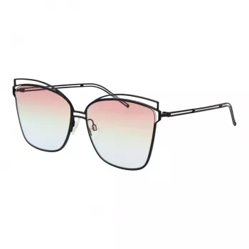 ANA HICKMANN Moteriški akiniai nuo saulės HI3049-6109A - Havana Acetate Oversized Square - Rudi gradientiniai lęšiai - 61/15/145 mm