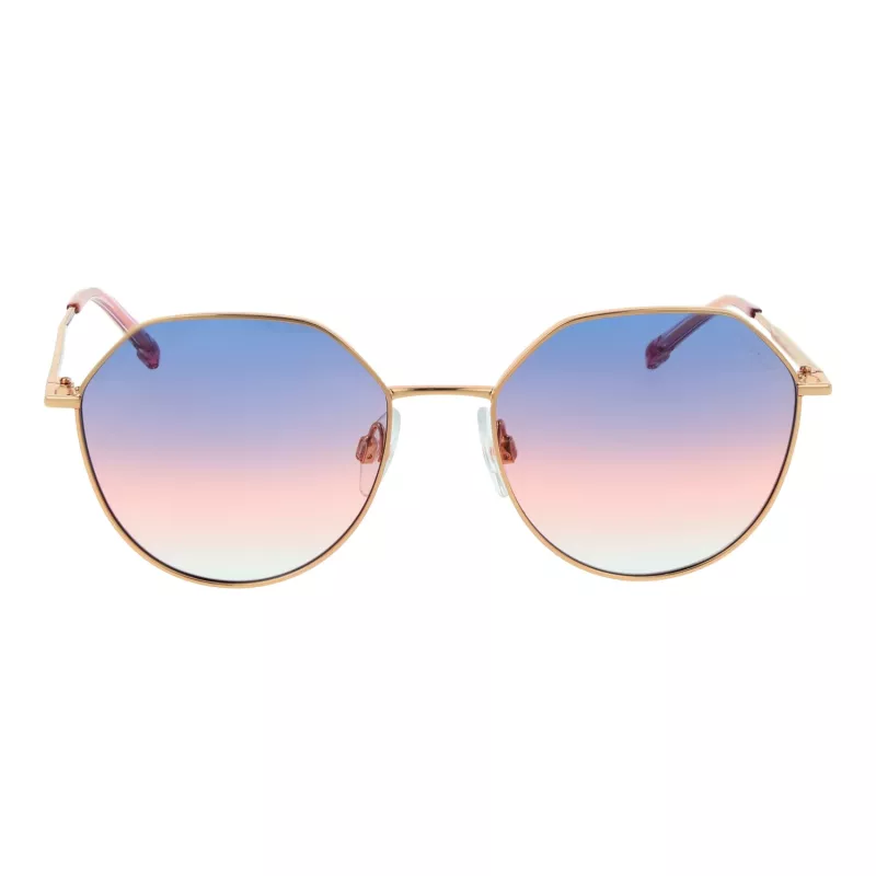 Moteriški ANA HICKMANN akiniai nuo saulės HIY3001-5205A Rudi Havana acetatinis rėmelis, rudi gradientiniai lęšiai 52/17/135 mm