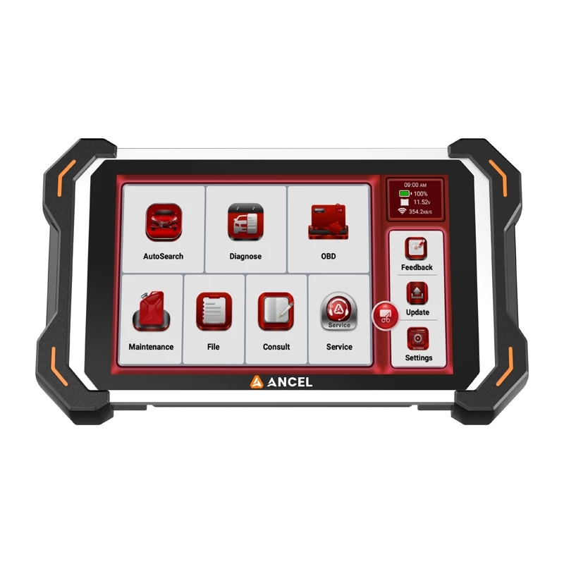 ANCEL DS600 BT profesionalus OBD2 diagnostikos skaitytuvas su 8 colių jutikliniu ekranu, 4 GB RAM, 64 GB atmintimi, 2 metų nemokami atnaujinimai