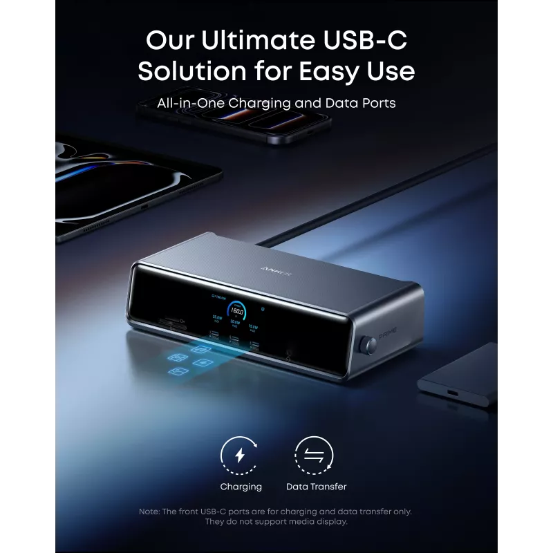 Anker Prime dokų stotelė (14-in-1, Triple Display, DisplayLink) | A83B33A1