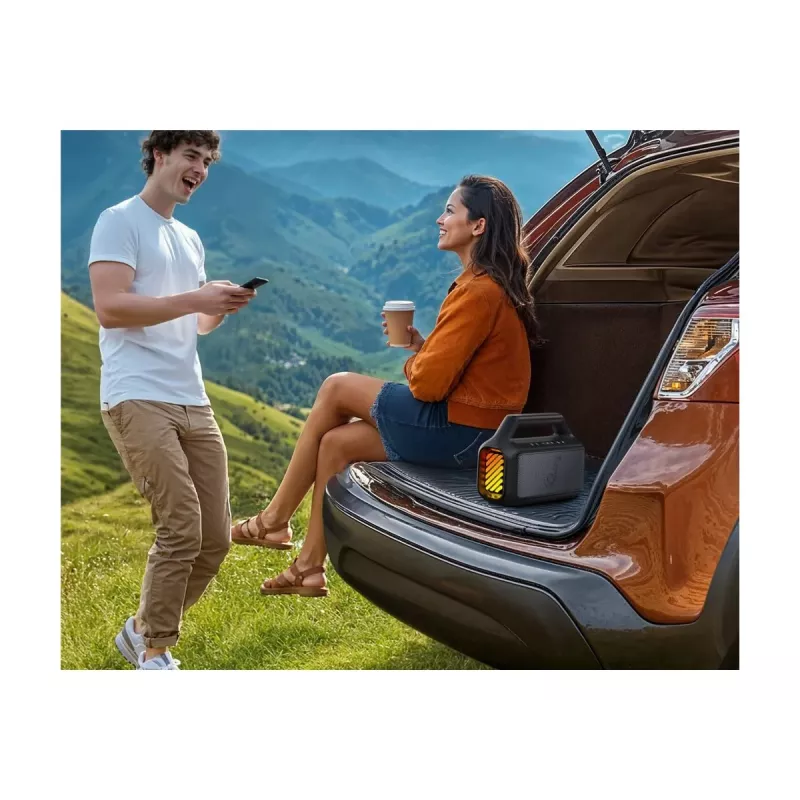 Anker Soundcore Boom 2 nešiojama Bluetooth kolonėlė, 80 W, atspari vandeniui, juoda