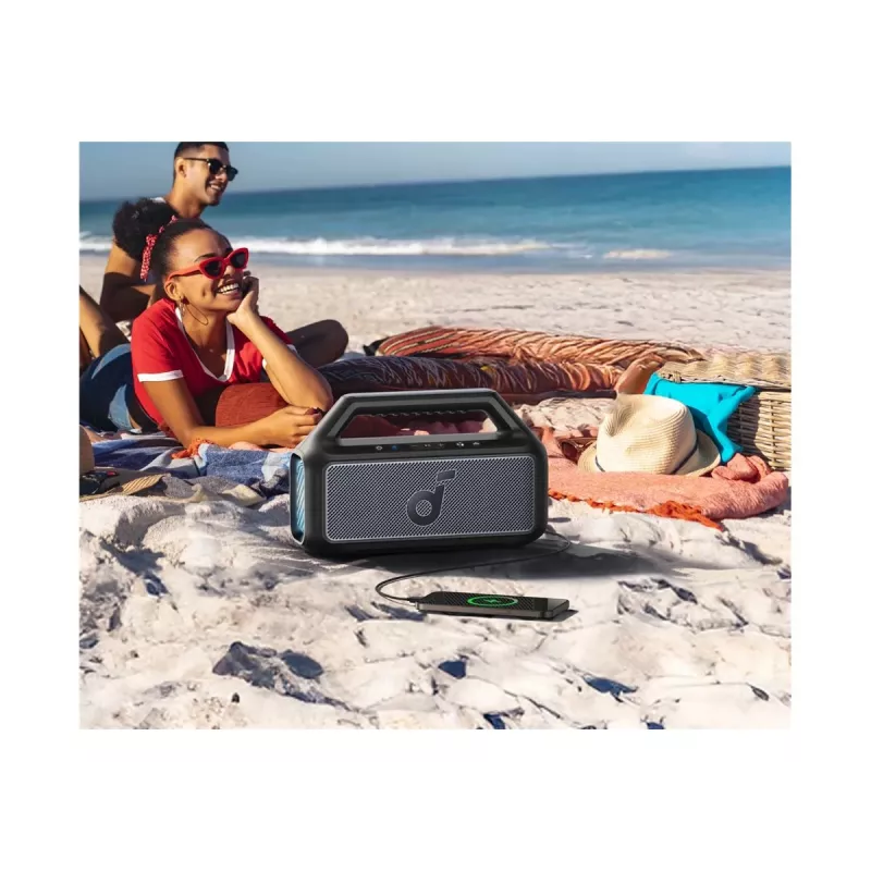 Anker Soundcore Boom 2 nešiojama Bluetooth kolonėlė, 80 W, atspari vandeniui, juoda