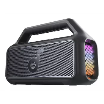 Anker Soundcore Boom 2 80W nešiojamas Bluetooth garsiakalbis, IPX7 atsparus vandeniui, juodas