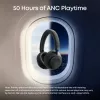 Anker Soundcore Space 2 belaidės ausinės per ausį su aktyviu triukšmo slopinimu, juodos spalvos