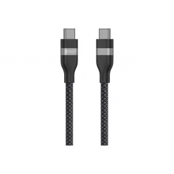 Anker USB C į USB C 240W Upcycled-Braided Greito Įkrovimo Laidas A82E2 (1,8 m, Juodas)